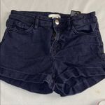 H&M  Black Jean Shorts High-Waisted Denim Photo 0
