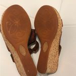 Brown handcrafted footwear wedge heeled sandal women fits size 8 Photo 7