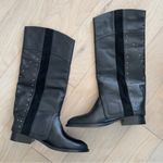Free People NWOB  Lola Tall Leather Boots in Black Photo 3