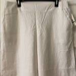 Jessica Simpson  White Linen Trousers size L brand new two front pockets Photo 1
