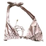 JANTHEE Triangle Halter Bikini Top NWOT Sz Small Purple Photo 0