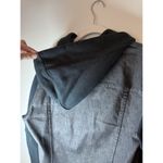 Moschino  Jeans Black Denim Hooded Jacket Sz 34 US Size 4/6 Small Photo 7