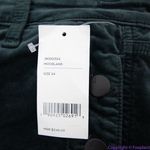 J Brand NEW Zion mid rise dark green velvet skinny pants in moorland, 24 Photo 5