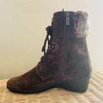 Aquatalia  Brown Faux Fur Lined Marvel Boots size 8.5 Photo 1