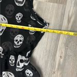 Last Kiss  Black and White Skull Blouse Photo 4