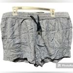 Time And Tru Denim Blue Colored Linen/Rayon Blend Shorts w/ Pockets Photo 0