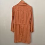 Max jeans | "Toast" Tan Clay Orange Tencel Drape Longer Length Jacket | Medium Photo 3