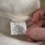 Snowflake Ivory ladylike Knit Jacket gold thread trim Size L / XL White Photo 10