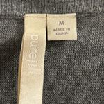 Purejill Gray V Neck Button Front Cardigan Sweater M Cotton Cashmere Size M Photo 3