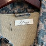 Elan  Leopard Denim Jean Jacket w/Pockets, Small Photo 3