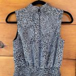1. State Women's Black & White Leopard Print Mock Neck Tiered Mini Dress Size S Photo 6