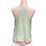 Blue Rain Francescas  Mint Green Y2K Going Out Lace Overlay Fairy Tank Top Large Photo 3