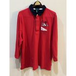 Lauren Jeans Co Polo Rugby Shirt Top 3/4 Sleeve Nautical‎ Themed Embroidered 3X Red Size undefined Photo 1