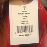 Walter Baker  red Hailey skirt nwt Photo 8