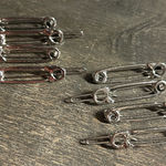 Silver Safety Pin Hair Barrette (8) Photo 0