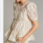 Moon River  Geneva Cream Puff Sleeve Blouse Photo 0