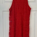 Lila Rose Red Lace Dress Photo 4