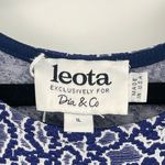 Leota for Dia & Co Women's Blue Floral Sleeveless A-Line Dress Size 1L (XL) Photo 6