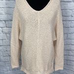 Free People scoopneck scoopback Longsleeve knit sweater sz S Photo 0