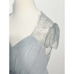 ASOS  Kate Lace Maxi Dress Gown Eyelash Lace V-Neck Short Sleeves Baby Blue‎ 6 Photo 14