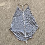 Lush Clothing Lush Grey High Low T-Back Tank Top Shirt Size Small Stretch Soft Casual EUC Photo 4