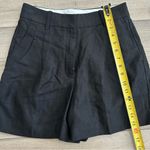 Wilfred  Aritzia Black The Effortless Pleated Front Short Linen Wide Leg 4 Photo 10