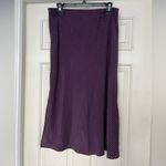Madewell  The Layton MIDI Slip Skirt Purple Diagonal Striped Photo 4