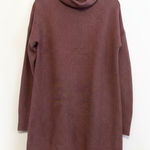 UpWest Ribbed Cowl Neck Sweater Dress Sustainable Medium Womens NWT Purple Photo 0