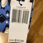 Vera Bradley  Penguins Intarsia Blue Luggage ID Tag NWT Photo 3