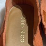 Anthropologie Klub Nico Women’s Georgette Scalloped Flats Orange Suede size 8 Photo 7