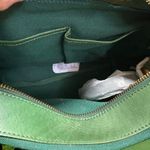 Ameri Leather Womens Kelly Green Basket Woven Shoulder Bag Crossbody Boho Photo 4