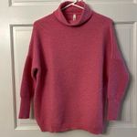 Glam Pink Mock Turtleneck Dolman Sweater Photo 0