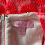 Lilly Pulitzer Pearl Dress In Fiesta Pink With Scalloped Hem Size 2 Photo 4