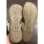 Minnetonka  Womens Size 10 Silver Beaded White Leather Sandals Flip‎ Flops Boho Photo 5