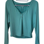 Hollister Teal Long Sleeved Top - Large Photo 0