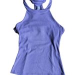 Alo Yoga Insight Ribbed Tank Top Mauve Woodrose Built in Soft Bra Size Small Photo 4