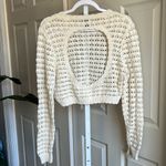 Princess Polly  Crochet Knitvopen Back Sweater Top S/m Photo 2