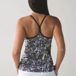 Lululemon  Power Y Tank *Luon Floral Sport White Multi / Gator Green 4 Photo 6
