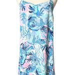Lilly Pulitzer  Dusk Silk Mini Dress in Saltwater Blue Size Small Photo 0