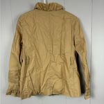 J.Crew  Frenchie Ruffle Khaki Tan Shacket Button Down  Cotton Jacket 6 Business Photo 3