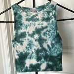 NIKIBIKI  Green Tie-Dye Crop Top Photo 0