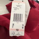 Alfani Retro Style Women’s Cocktail Party Dress Size 10 Shimmer Red Tie Waist Photo 8