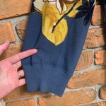 Chico's Cardigan Women's Size Large White Blue Floral Print Open Front Sweater Photo 1