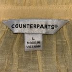 Counterparts 4/$25 BUNDLE SALE!!   YELLOW SPLIT NECK CROCHET GAUZE BOHO TOP Photo 3