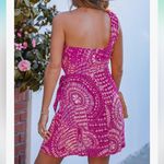 Cupshe  One Shoulder boho Print Self-tie Short Dress Sleeveless Mini Dress Photo 1