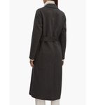 Reiss  Arla Double‎ Breasted Wool Blend Classic Coat, Charcoal Gray, Size 14, NWT Photo 2