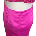 NBD NWT Helen Slip Maxi Dress Women’s Size Small Lace Back Front Slit Satin Photo 6