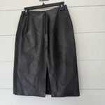 Vintage West Bay Women’s 8 Black Leather Skirt 80s 90s Photo 1