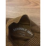 Aeropostale Striped Mock Neck Long Sleeve Top Size Medium Black Photo 1