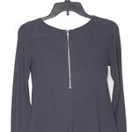 EXPRESS Women's T-Shirt Dress Long Sleeve Fit & Flare Stretch Crewneck Gray XS Photo 6